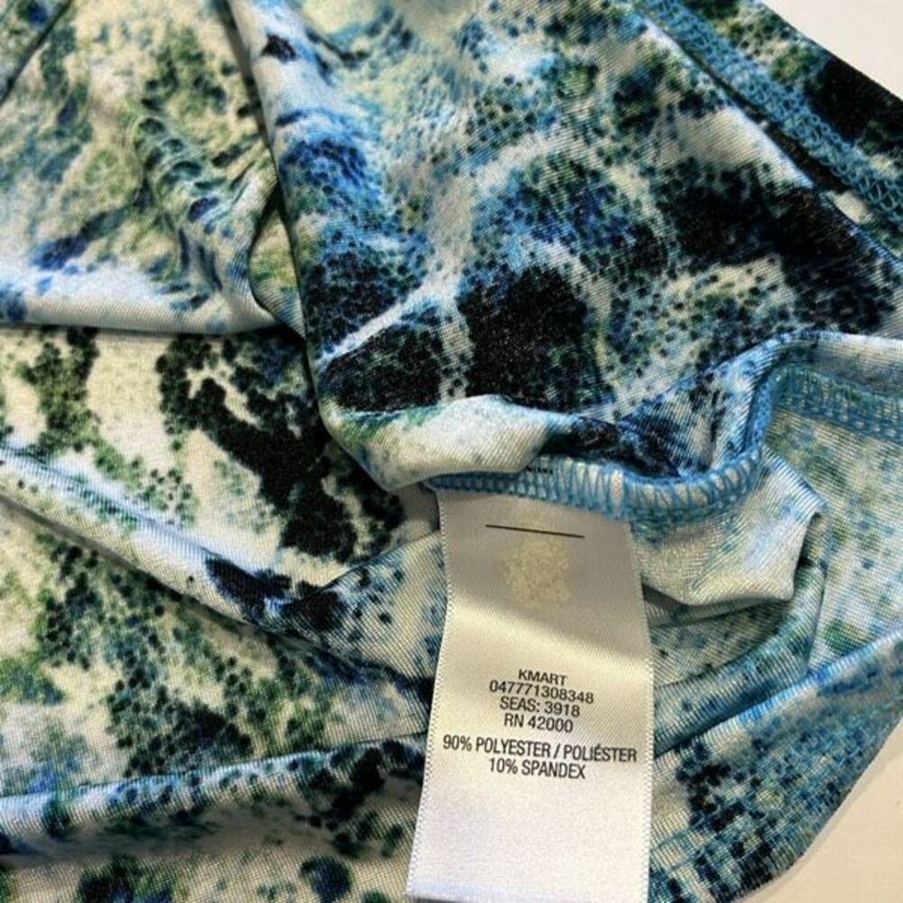 Lot of 2 Jaclyn Smith Collection Snakeskin Print Cowl Neck Career Blouses Size M - Picture 7 of 13